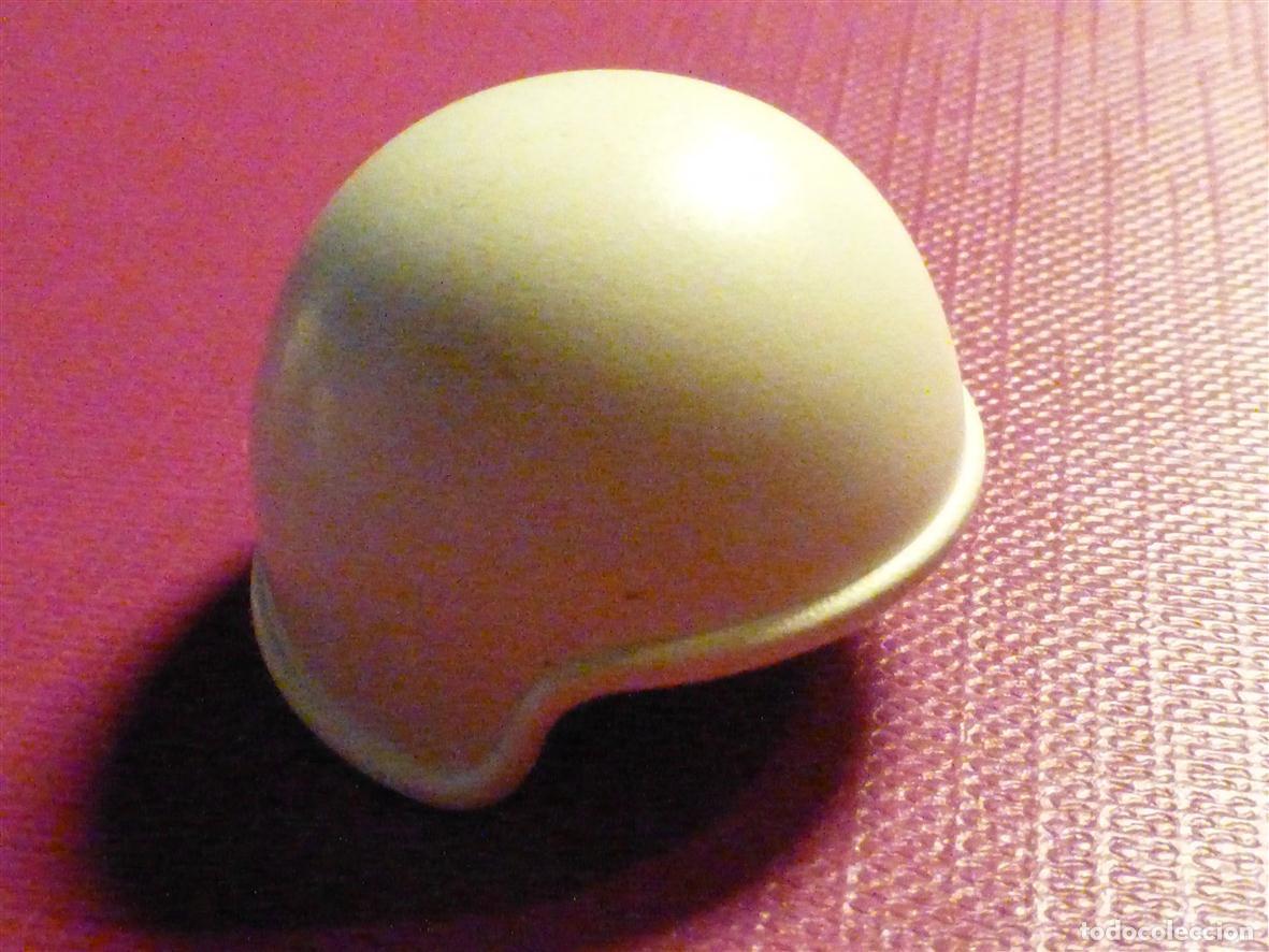 Playmobil: Playmobil - Gorro, Gorra - Sombrero - Casco Motorista Color Blanco - Playmobil