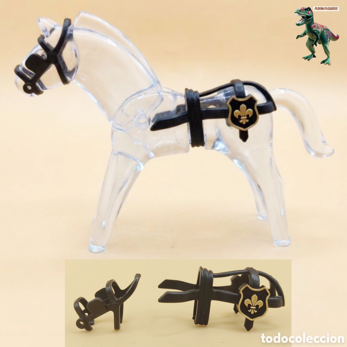 Playmobil: Playmobil 5600 5601 5955 7261 arnes y cabezal caballo antiguo calesa carruaje victoriano flor lis