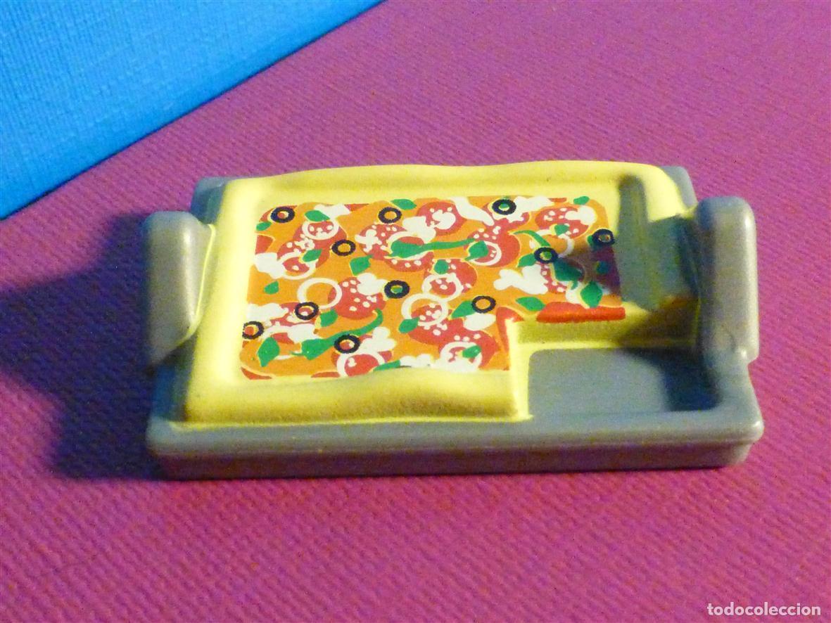 Playmobil: Bandeja playmobil - Bandeja gris playmobil con pizza