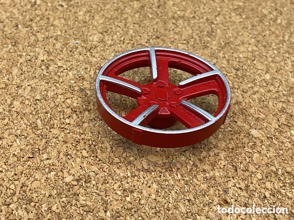 Playmobil: ACCESORIO PLAYMOBIL. RUEDA O LLANTA ROJA.