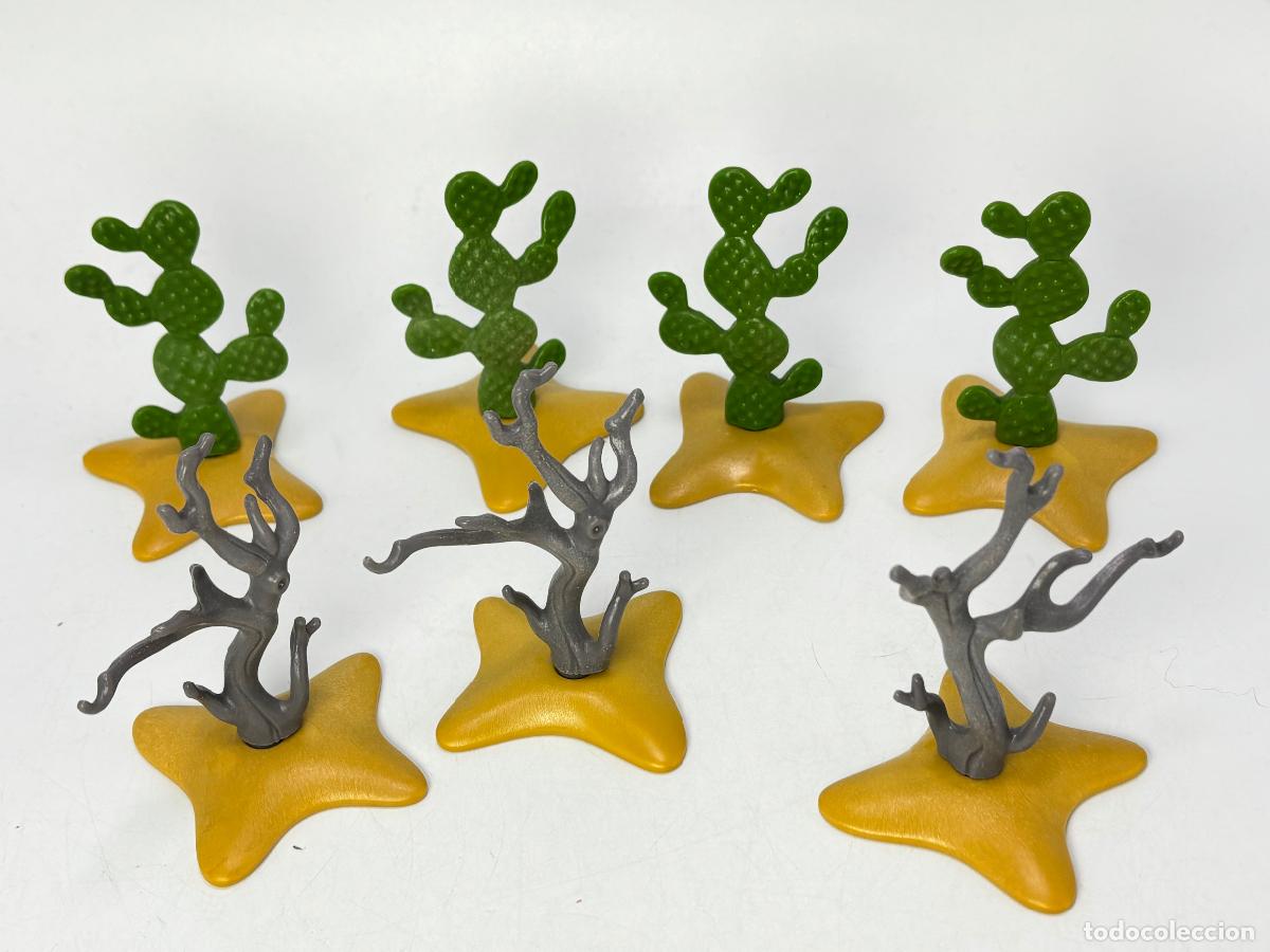 Playmobil: Playmobil lote &aacute;rbol seco y cactus base