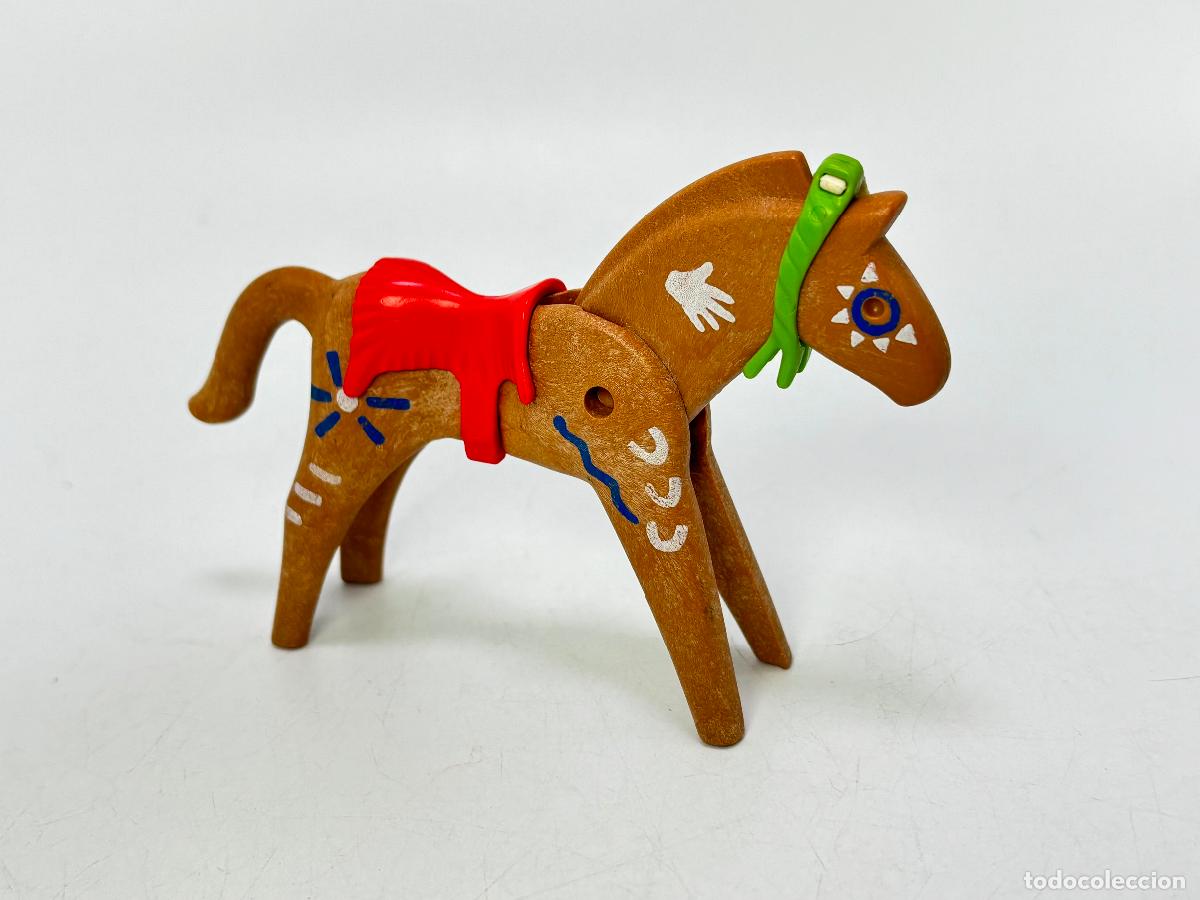 Playmobil: Playmobil caballo con silla y adornos indio