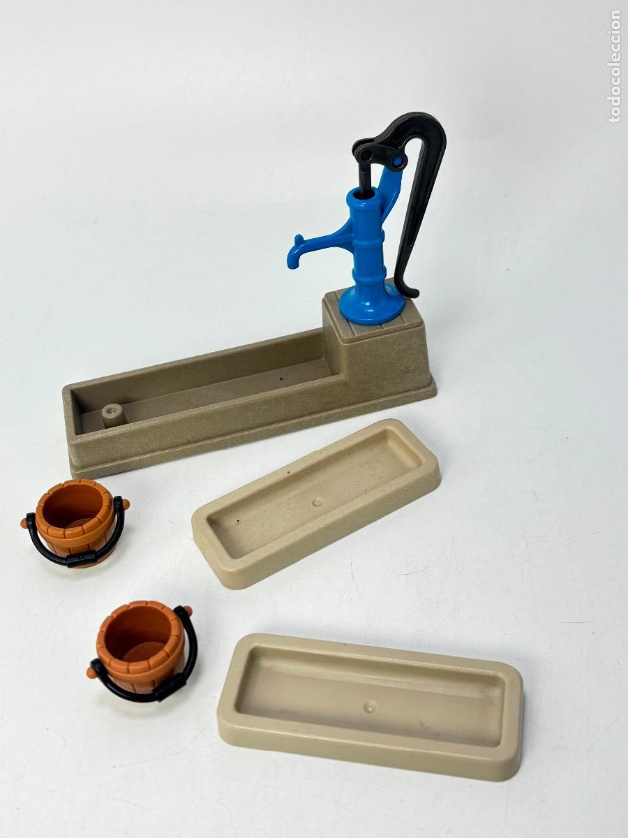 Playmobil: Playmobil lote fuente con cubo y bases