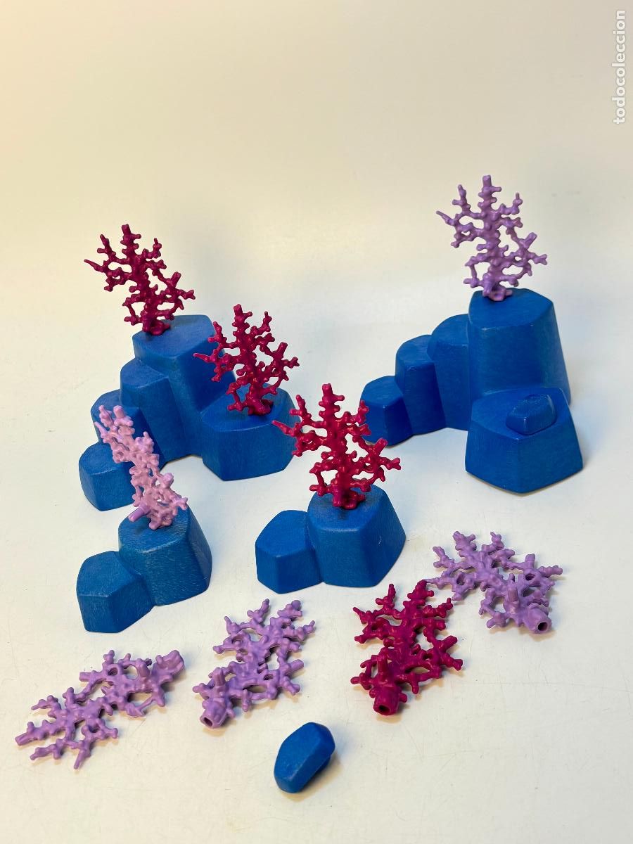 Playmobil: Playmobil lote roca azul con corales mundo submarino