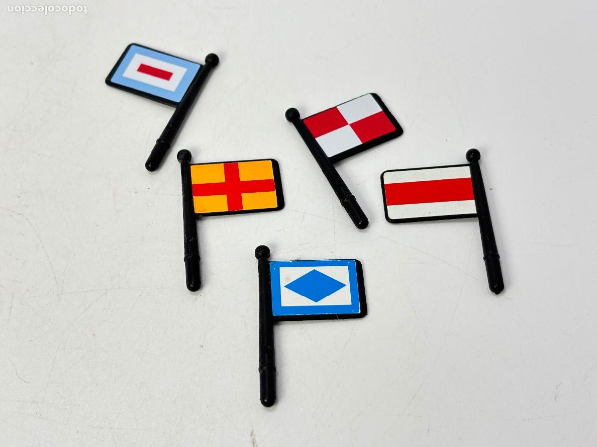 Playmobil: Playmobil lote bandera se&ntilde;alizaci&oacute;n barco