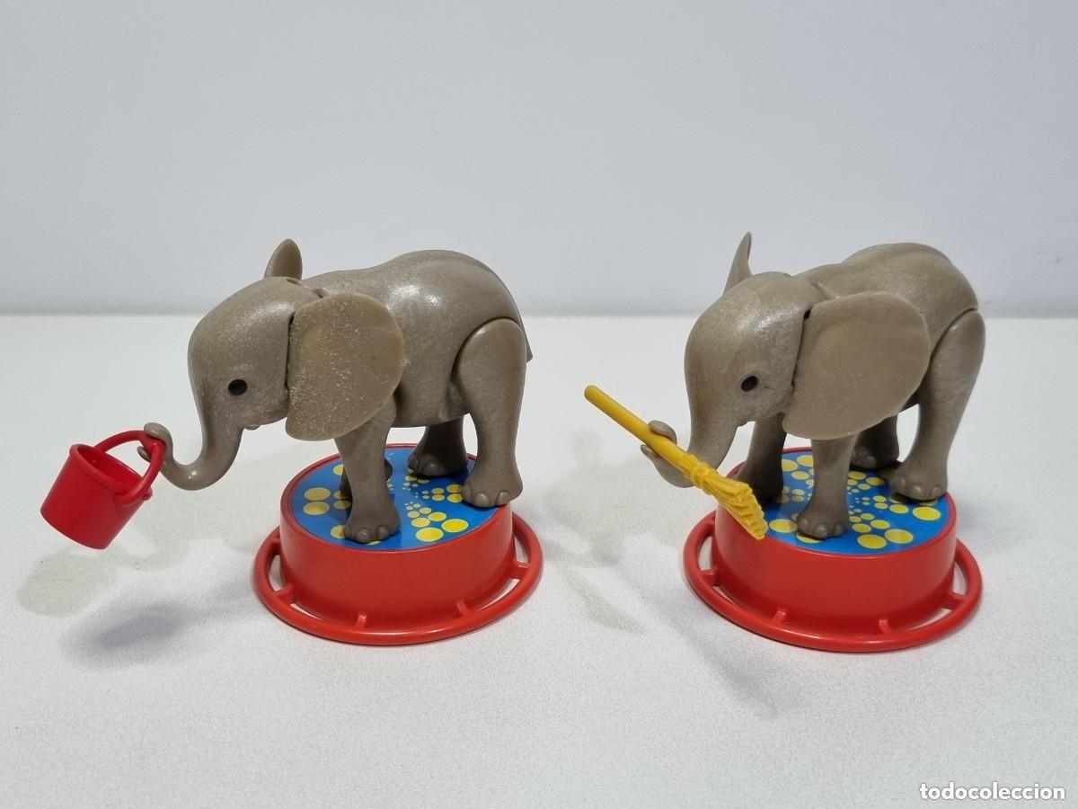 Playmobil: Playmobil 3553 Lote Antiguo Set Cria Elefante Acrobata Circo Circus Podio