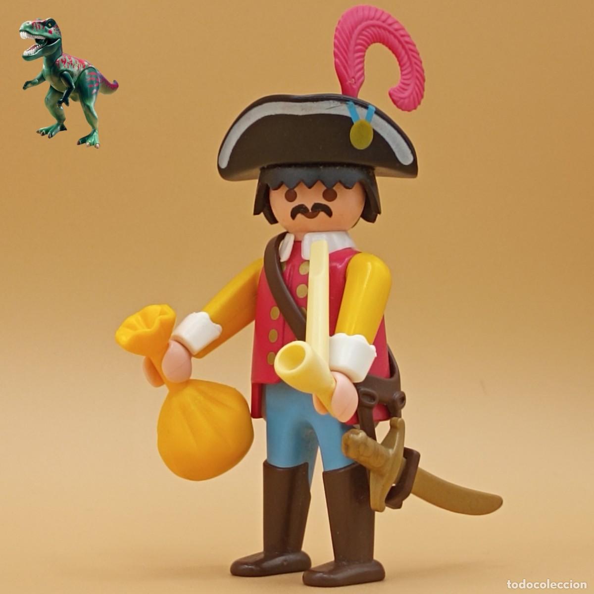 Playmobil: Playmobil figura capitan pirata pipa isla tesoro barco galeon tripulante bucanero corsario 3794 9989