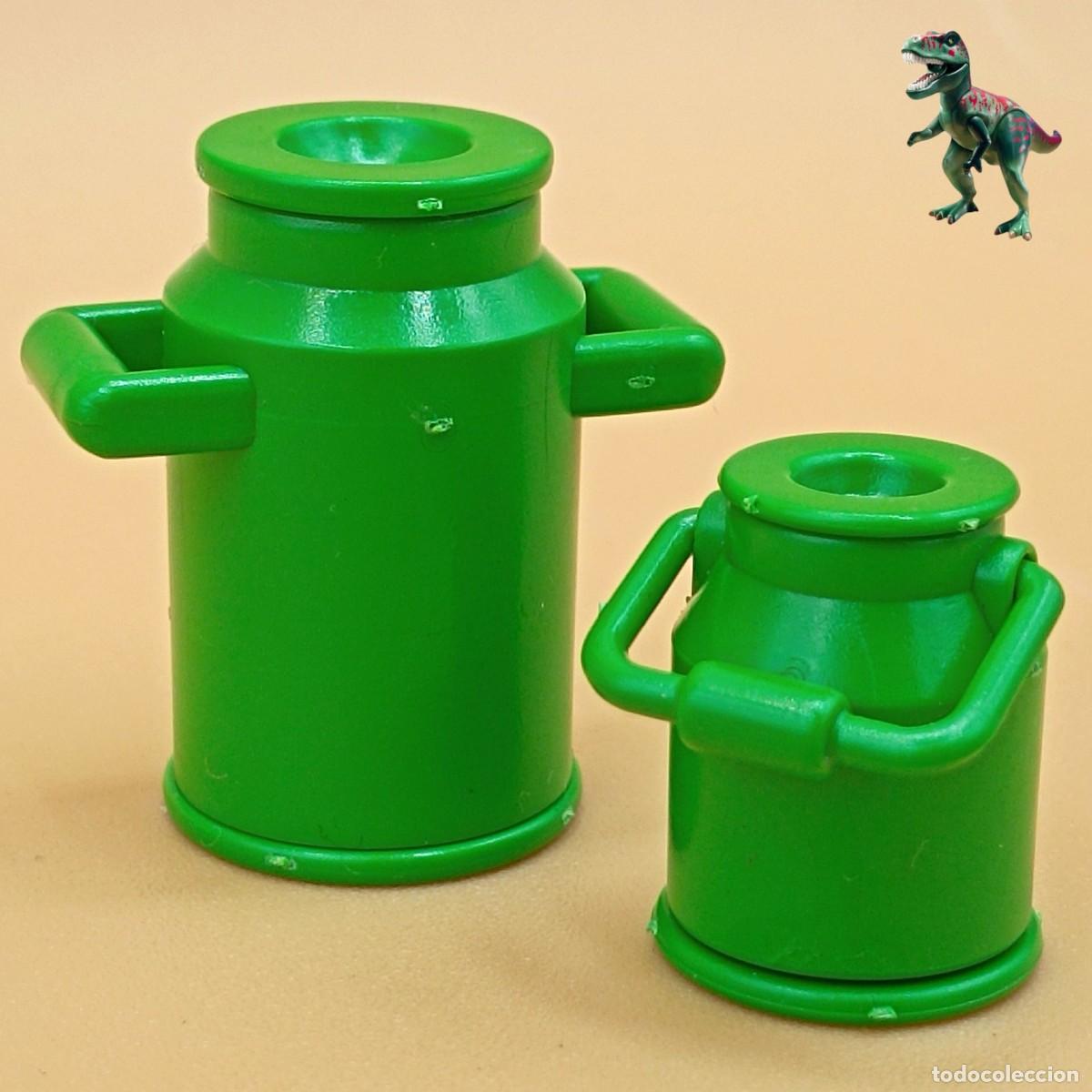 Playmobil: Playmobil lecheras verdes grande y peque&ntilde;a cantaros latas leche victoriano 3007 3499 3634 9990