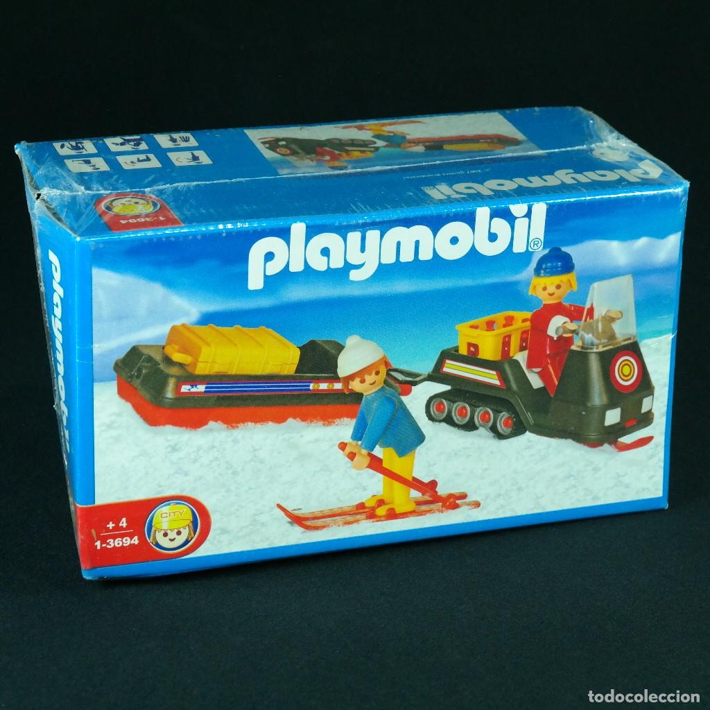 Playmobil: Playmobil moto de nieve ref.1-3694 caja cerrada con folio ☼ dom