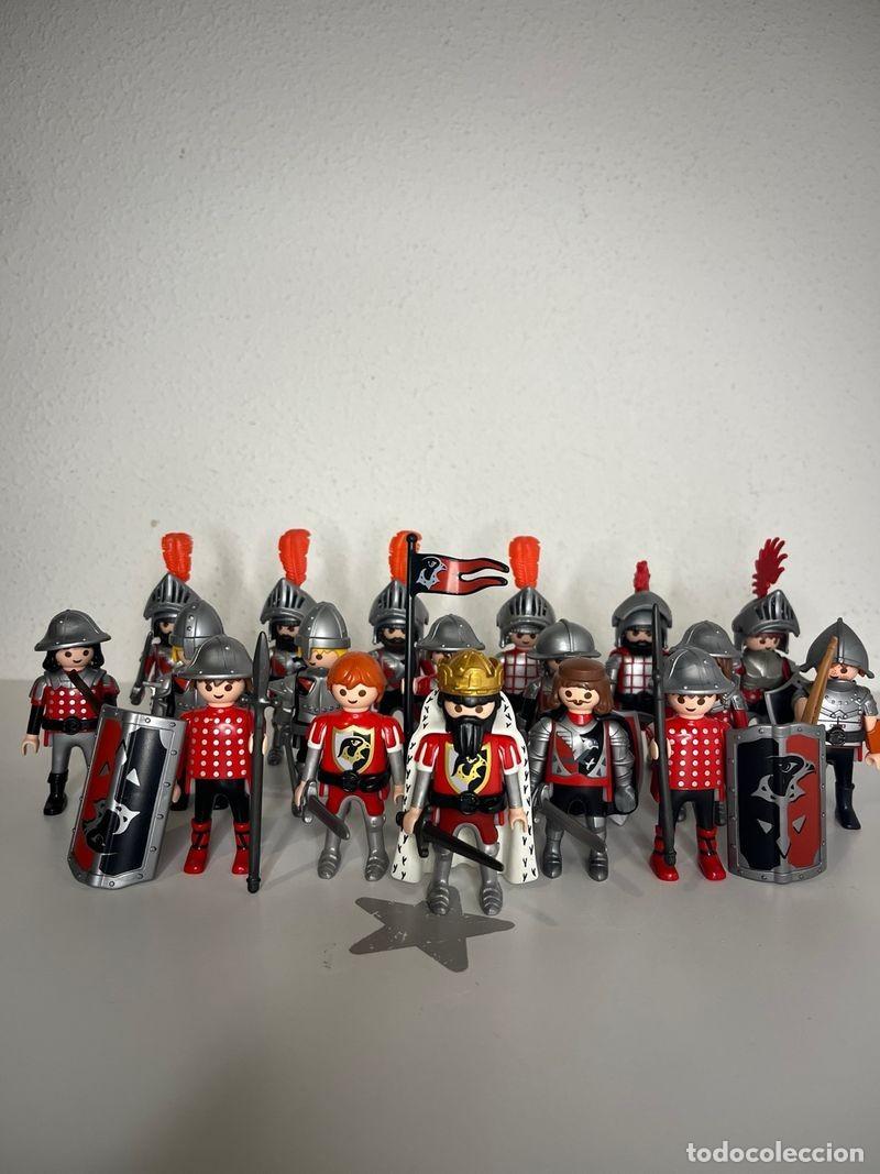 Playmobil: Playmobil ej&eacute;rcito C&oacute;ndor: 18 soldados y rey con escudos y espadas