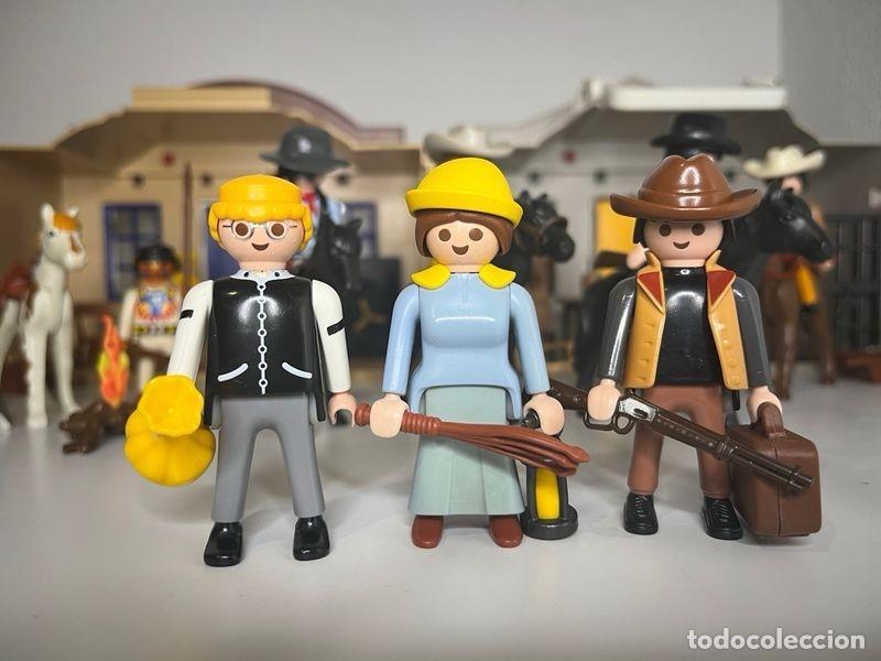 Playmobil: Playmobil lote del Oeste: dos edificios, caballos, vaqueros e indios - Foto 5