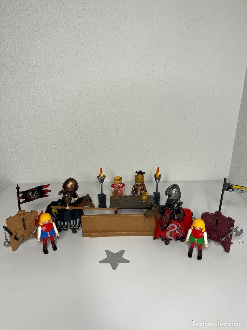 Playmobil: Playmobil justa medieval: dos caballeros, rey, reina y escuderos