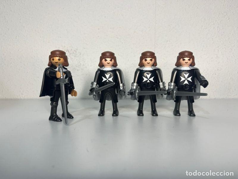 Playmobil: Playmobil caballeros de la Orden de Malta: 4 figuras con capas y espadas