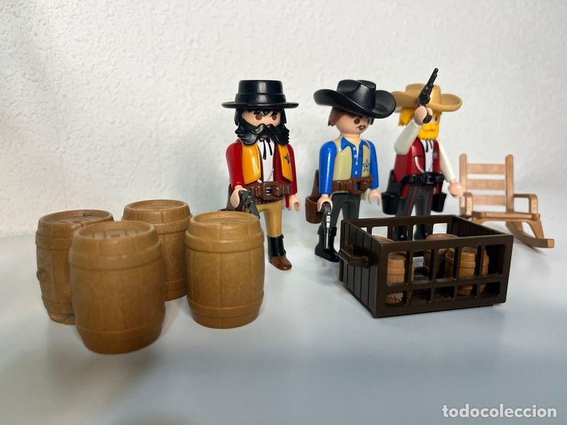 Playmobil: Playmobil 3 sheriffs del Oeste con barriles, caja y mecedora - Foto 4