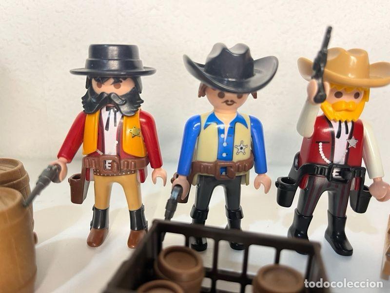 Playmobil: Playmobil 3 sheriffs del Oeste con barriles, caja y mecedora - Foto 5