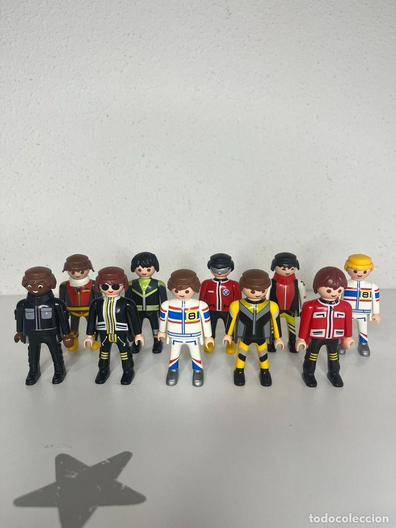 Playmobil: Playmobil 10 pilotos y corredores con mono de carreras