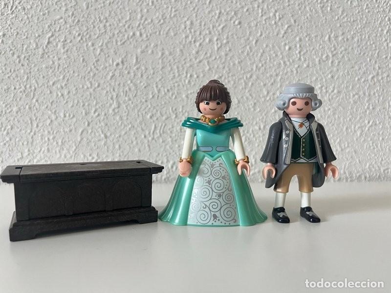 Playmobil: Playmobil pareja victoriana: dama de verde turquesa y caballero