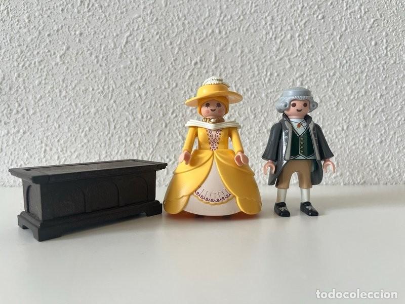 Playmobil: Playmobil pareja victoriana: dama de amarillo y caballero con levita