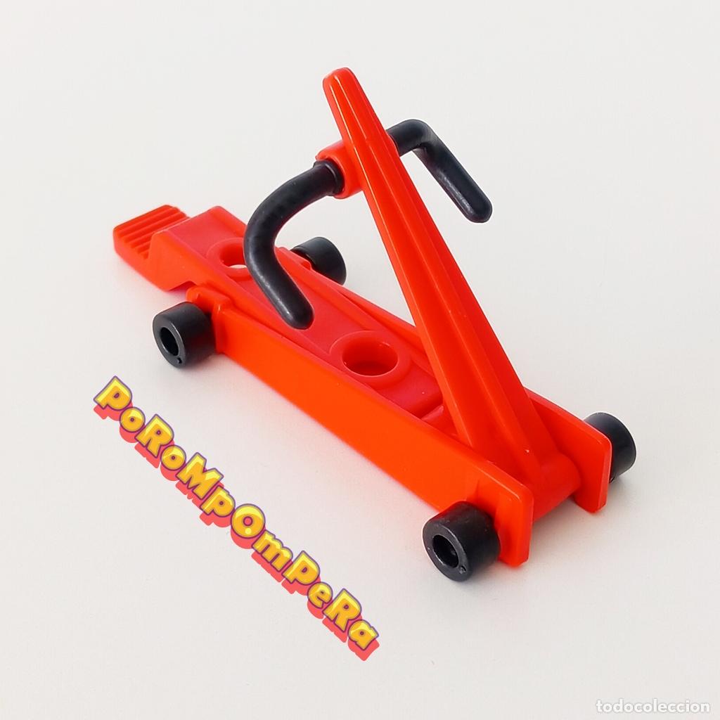 Playmobil: PLAYMOBIL gato hidr&aacute;ulico rojo 3147 343X 352X 3738 ? carretilla elevadora coche taller mec&aacute;nico T3