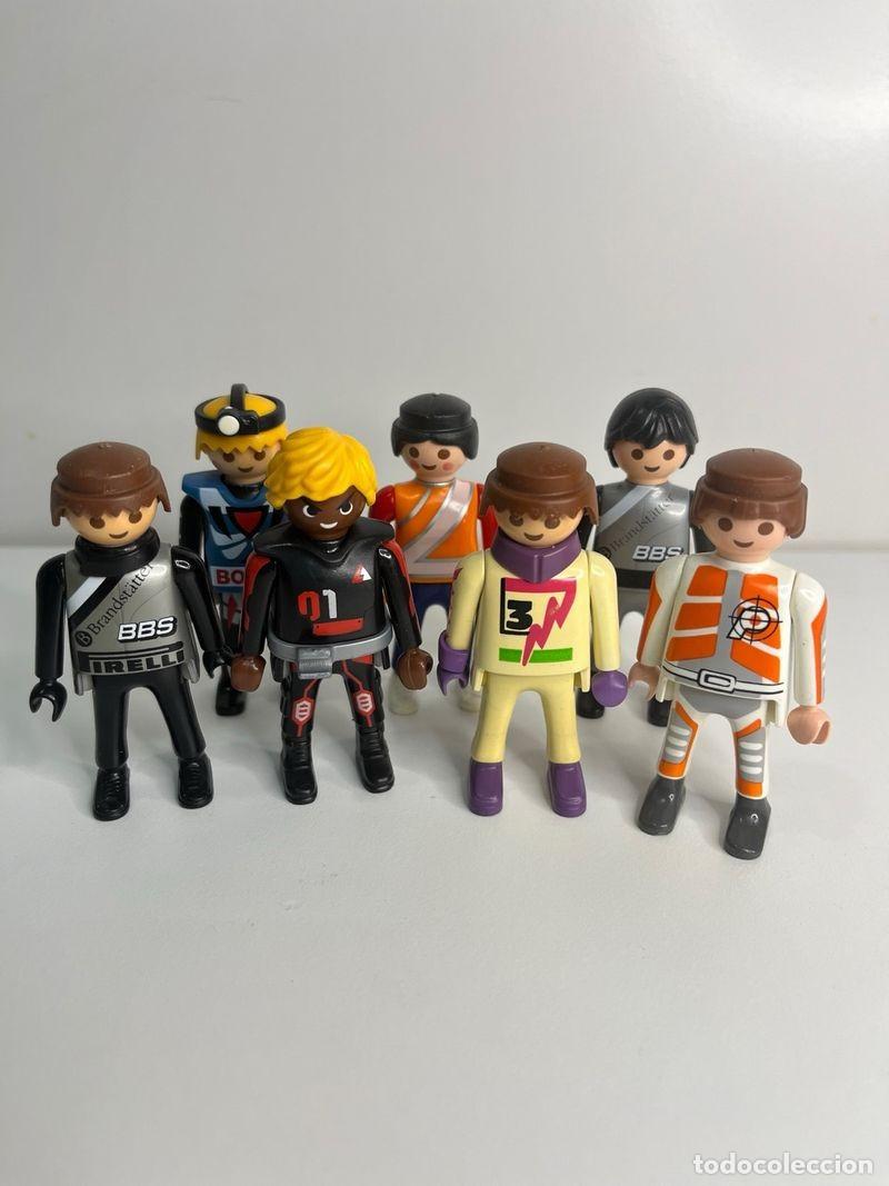 Playmobil: Playmobil 7 figuras de motor: corredores con mono