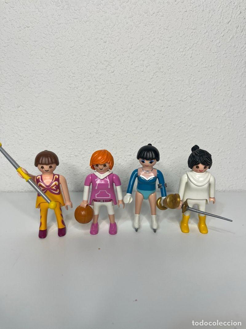 Playmobil: Playmobil deportistas: gimnasta, baloncesto, patinadora y esgrimista