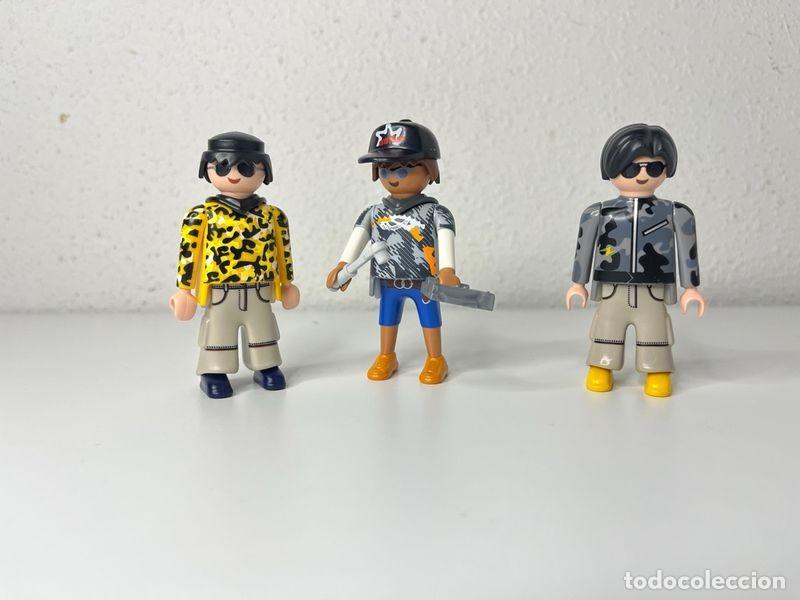 Playmobil: Playmobil 3 figuras con ropa moderna y camuflaje