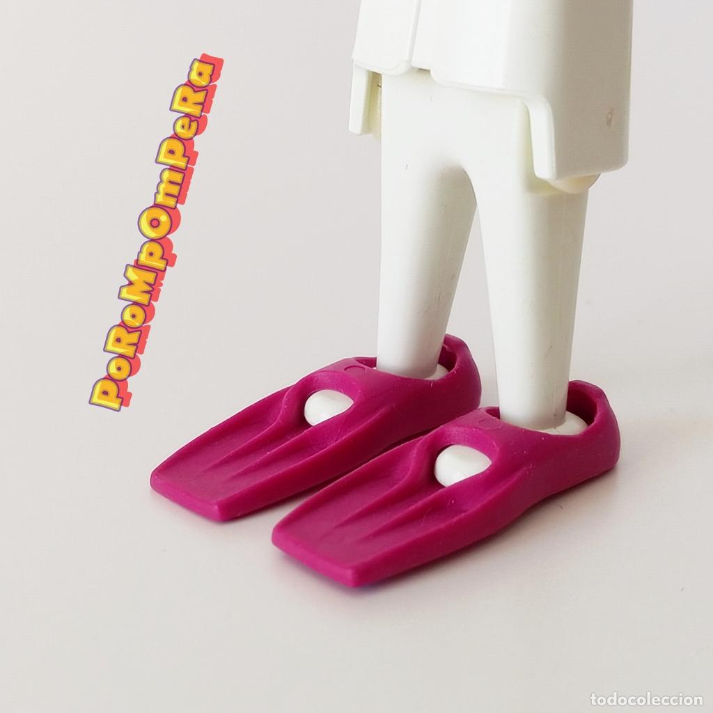 Playmobil: PLAYMOBIL pareja aleta magenta buzo submarinista buceador buceo snorkel submarinismo par T3