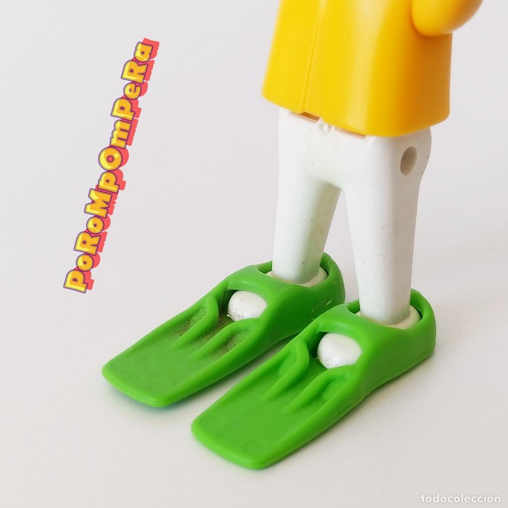Playmobil: PLAYMOBIL pareja aleta ni&ntilde;o verde playa piscina par infantil T3