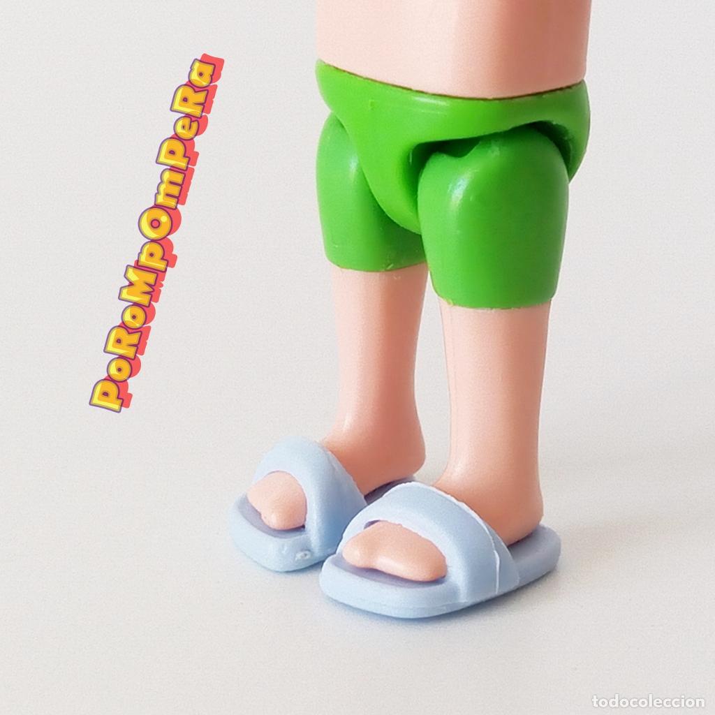 Playmobil: PLAYMOBIL pareja sandalia r&iacute;gida ni&ntilde;o celeste chancla playa piscina par infantil T3