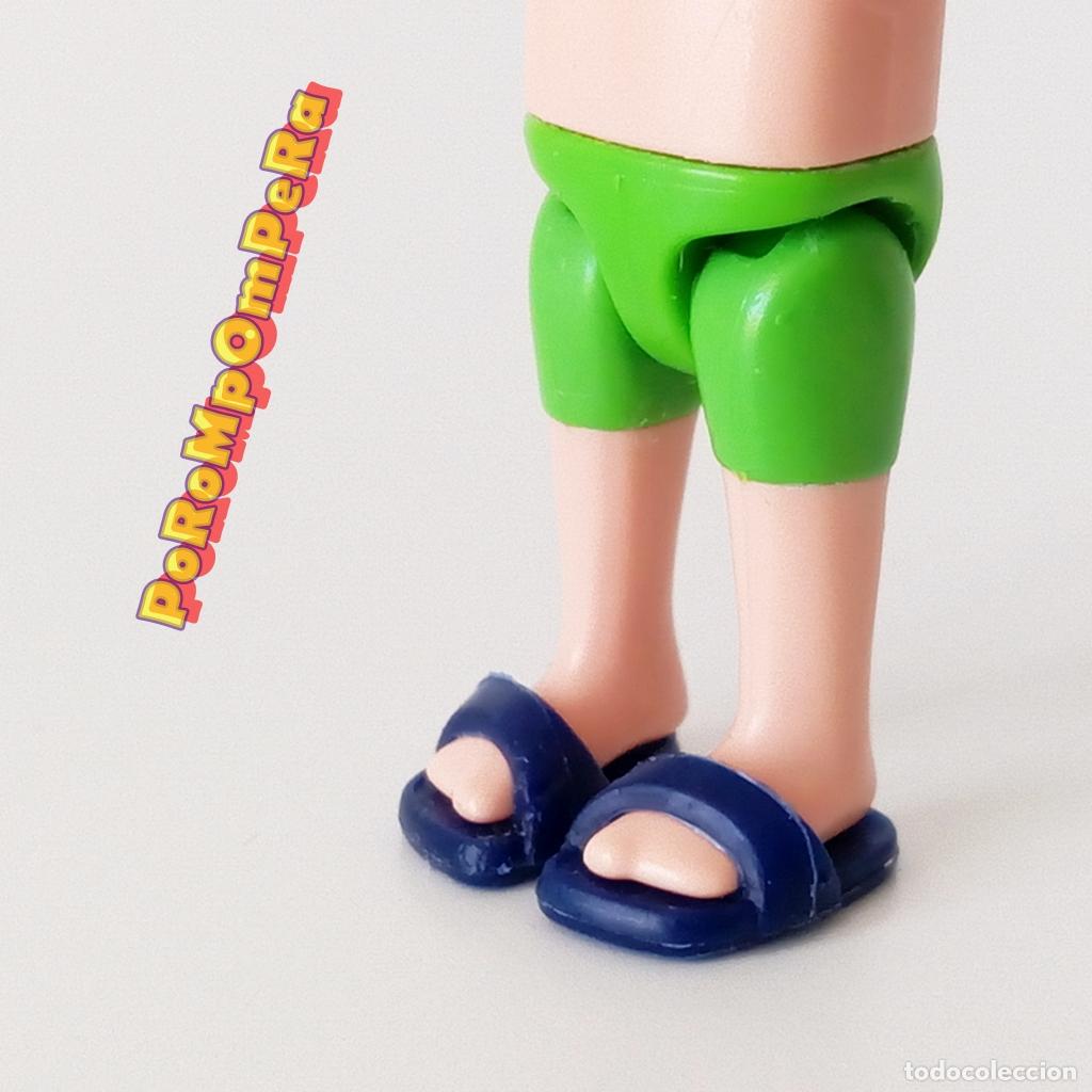 Playmobil: PLAYMOBIL pareja sandalia r&iacute;gida ni&ntilde;o azul oscuro chancla playa piscina par infantil T3