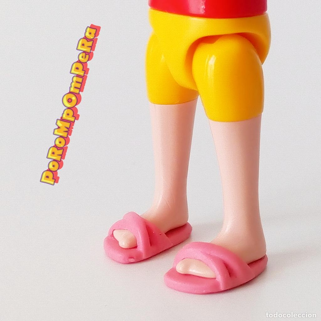 Playmobil: PLAYMOBIL pareja sandalia adulto goma rosa chancla playa piscina par T3