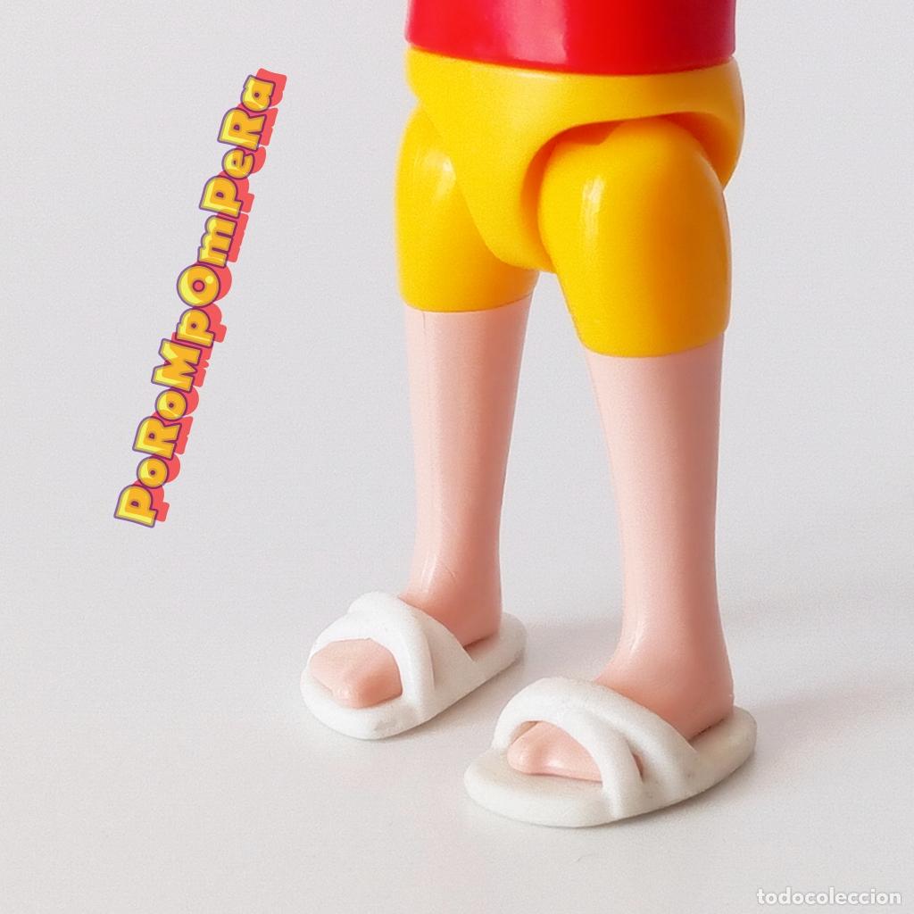 Playmobil: PLAYMOBIL pareja sandalia adulto goma blanca chancla playa piscina par T3
