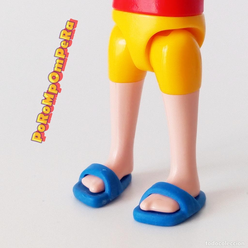 Playmobil: PLAYMOBIL pareja sandalia adulto goma azul chancla playa piscina par T3