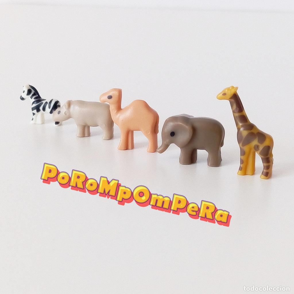 Playmobil: PLAYMOBIL lote x5 figura animal MICRO 4332 mini mu&ntilde;eco miniatura arca de No&eacute; T3