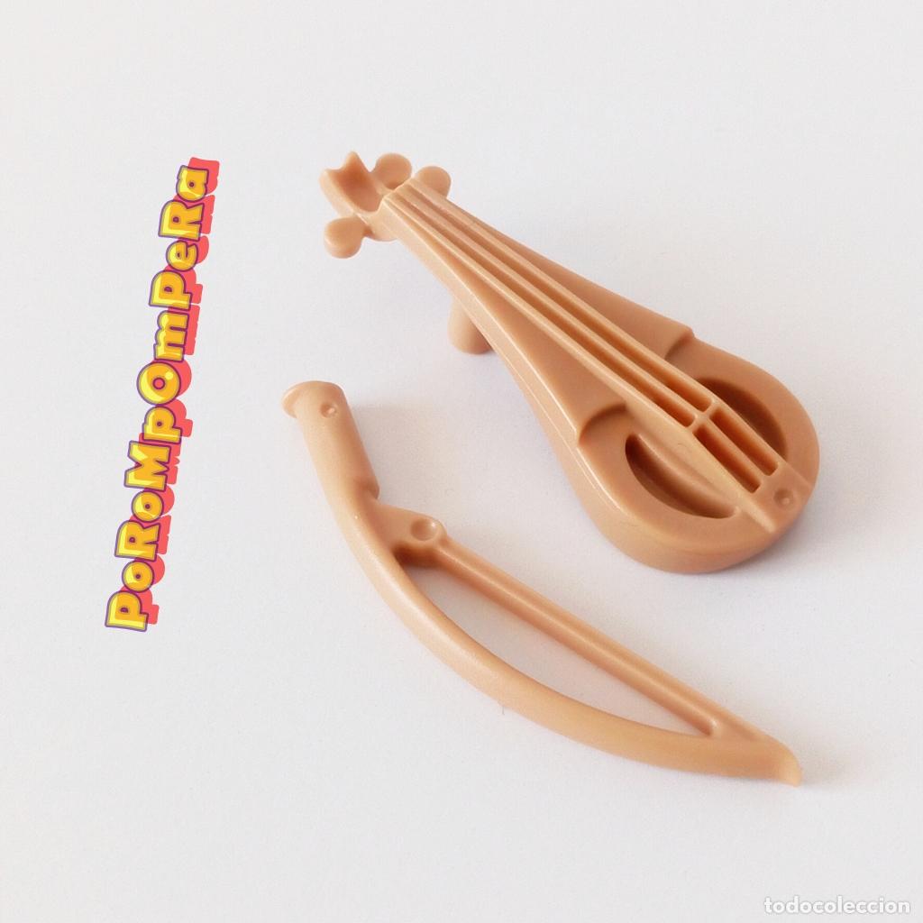 Playmobil: PLAYMOBIL viola + arco 3183 3222 3293 3377 3390 3411 344X 3513 instrumento musical medieval laud T3