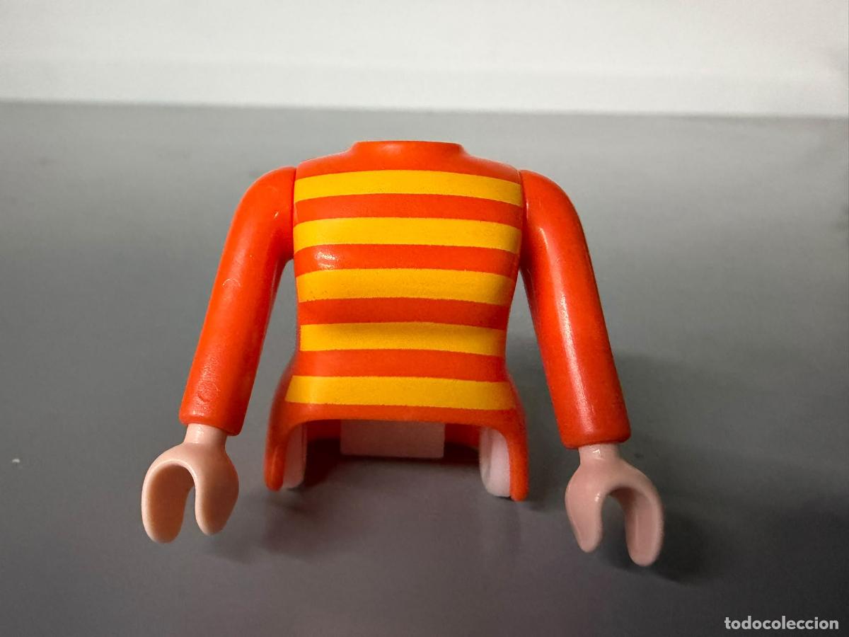 Playmobil: PLAYMOBIL cuerpo recambio naranja mujer + 2 brazos, - pinza no incluida