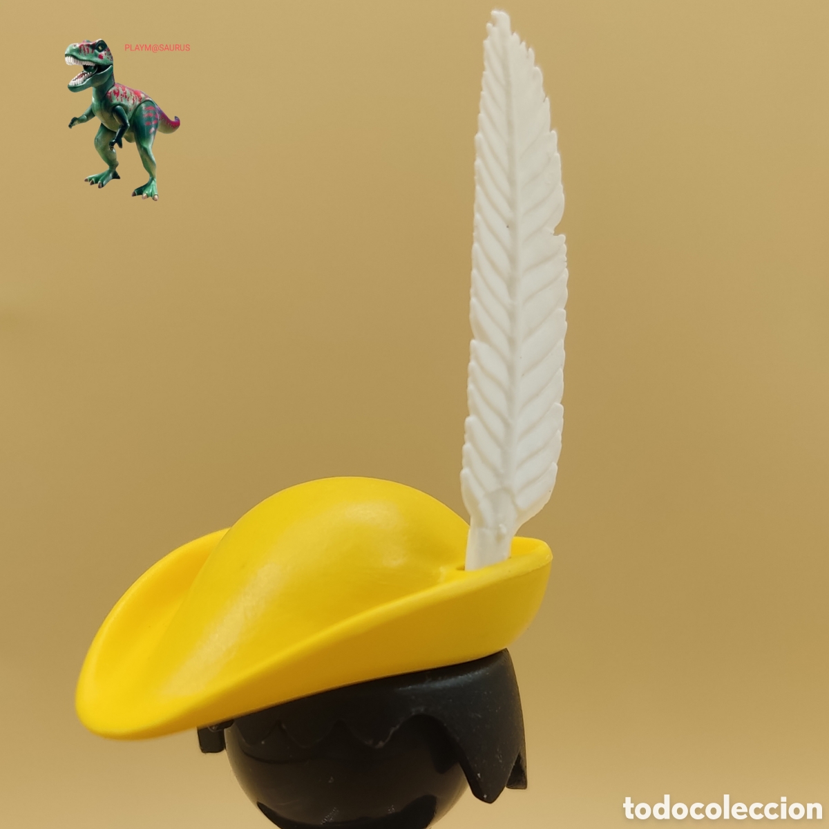 Playmobil: Playmobil sombrero amarillo con pluma paje trovador torneo justa medieval 3265 3913 Robin Hood