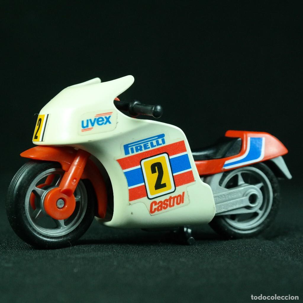 Playmobil: Playmobil moto blanca ☼ dom