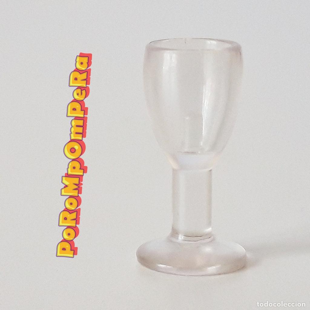 Playmobil: PLAYMOBIL copa trasl&uacute;cida vino bebida cocktail vaso bar restaurante taberna medieval palacio rey L9