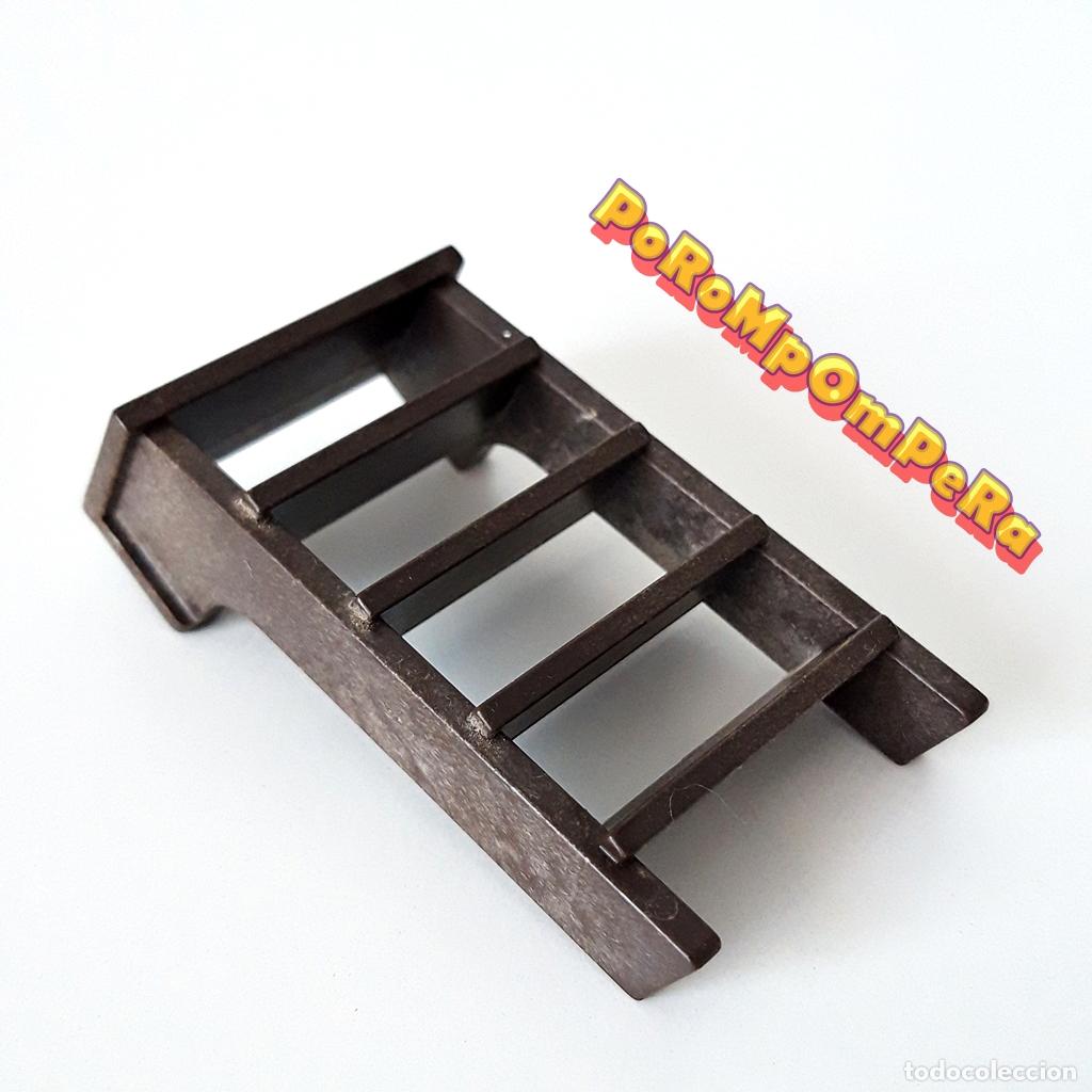 Playmobil: PLAYMOBIL escalera interior marr&oacute;n oscuro barco pirata &eacute;poca 3053 3055 3550 ? escalerilla K2