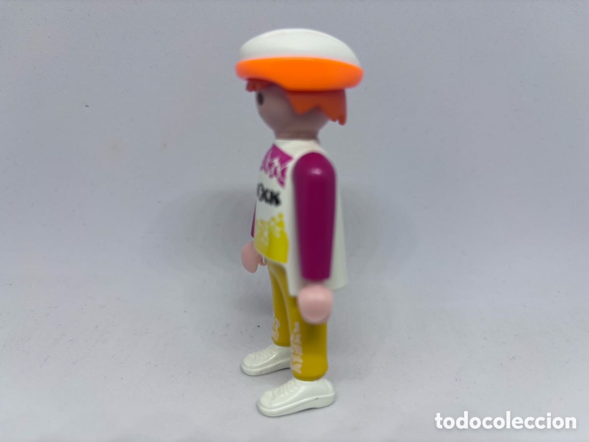 Playmobil: Playmobil ciclista casco naranja - Foto 3