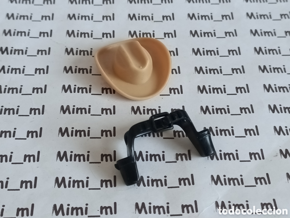 Playmobil: Playmobil sombrero y pistolera doble sheriff oeste vaquero western