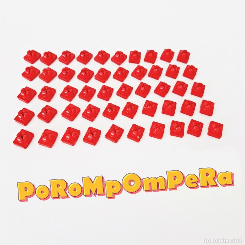 Playmobil: PLAYMOBIL lote x50 enganche rojo SYSTEM X montaje castillo medieval casa granja edificio R1