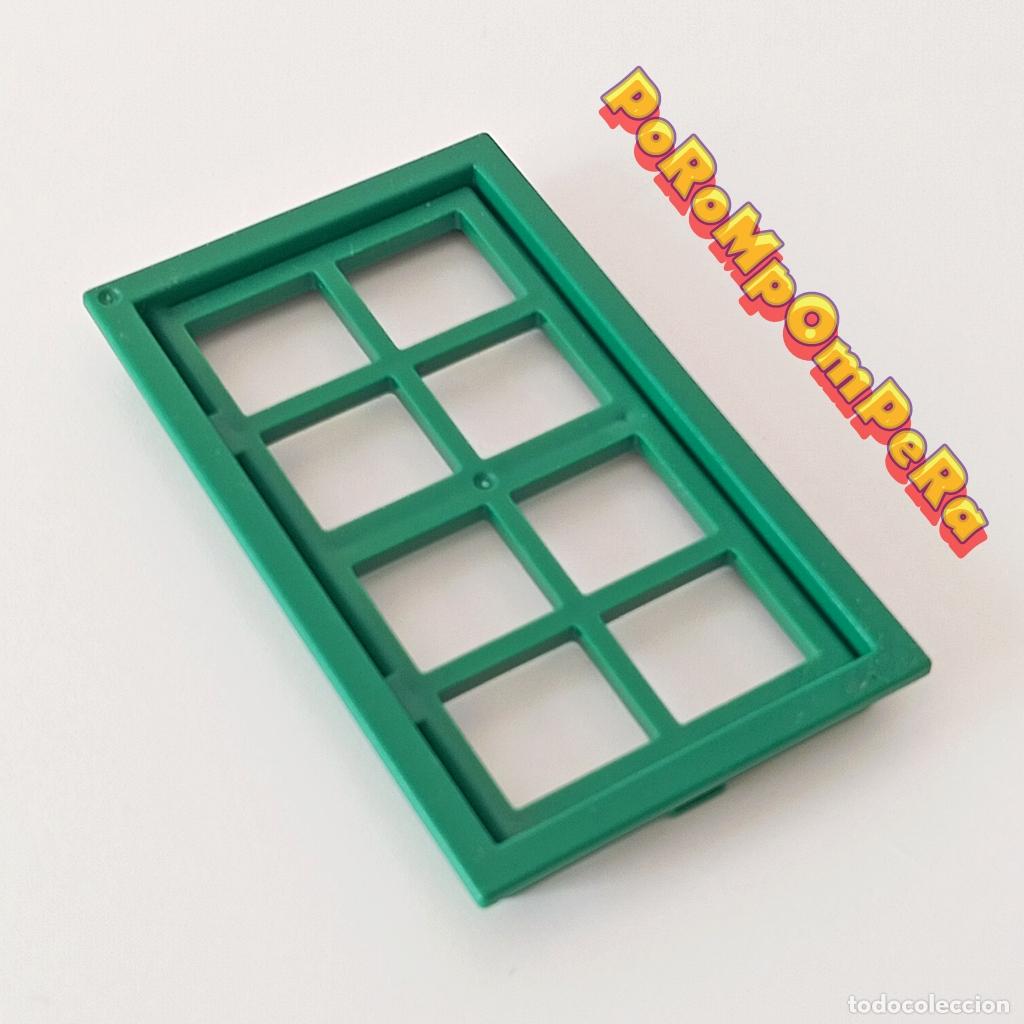 Playmobil: PLAYMOBIL ventana verde 3419 342X 3430 edificio oeste &eacute;poca medieval sheriff's office saloon + T8