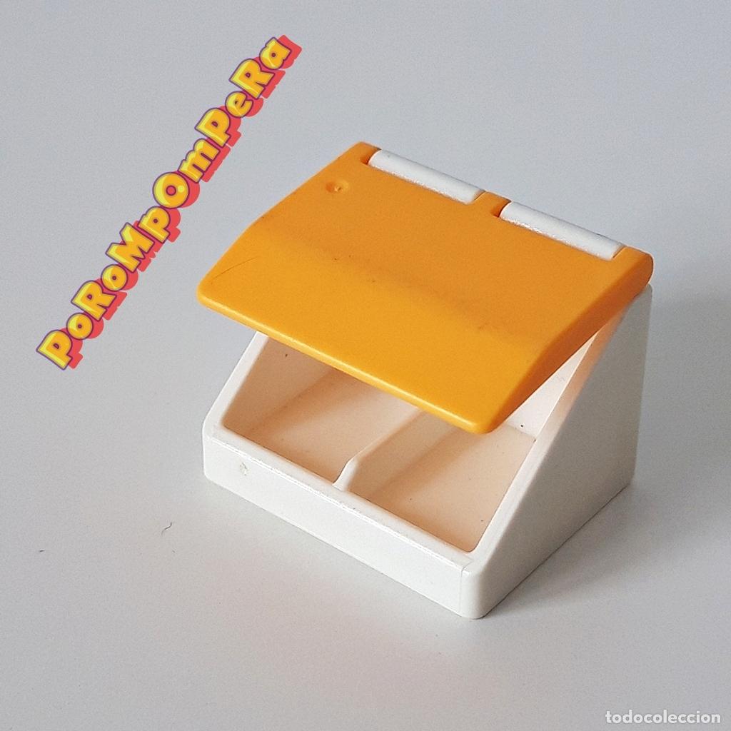 Playmobil: PLAYMOBIL contenedor cubos de reciclaje 3968 4404 5870 4374 pieza sujeci&oacute;n basura S4