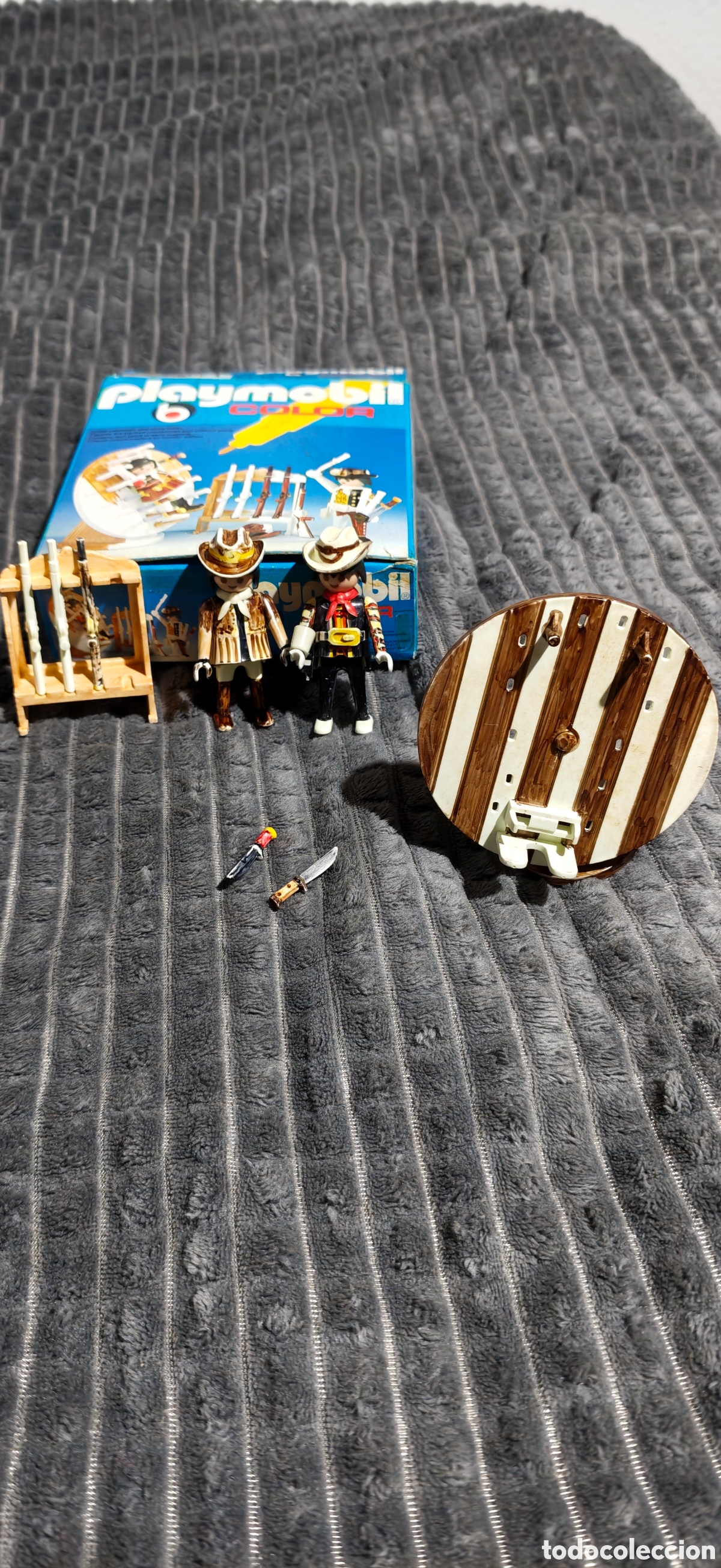 Playmobil: Playmobil color 3640 lanzador de cuchillos oeste, en caja