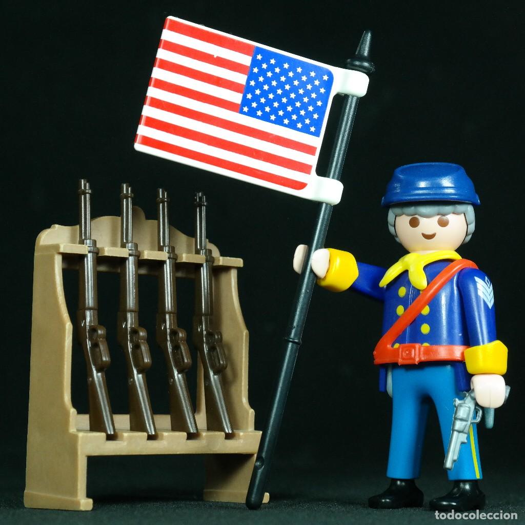 Playmobil: Playmobil soldado nordista con armero ☼