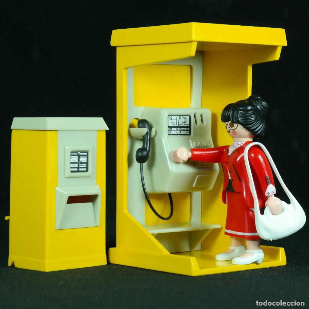 Playmobil: Playmobil cabina telefonica con buzos y figura ☼