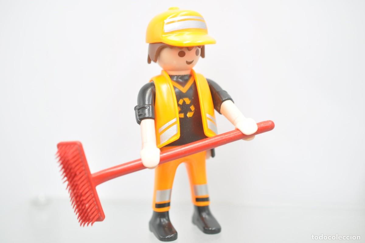 Playmobil: wsk120 Playmobil, figura hombre, limpieza