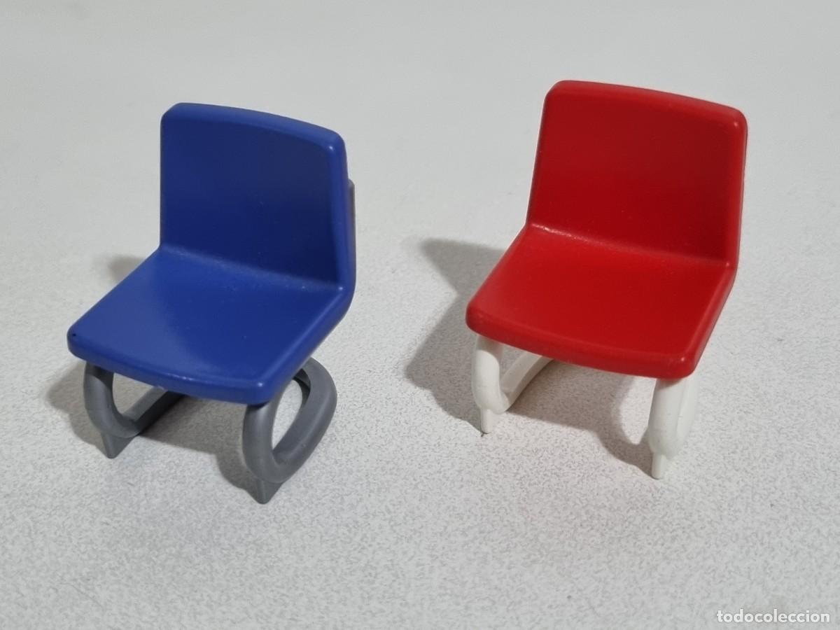 Playmobil: Playmobil 2x Lote Silla Asiento Butaca Oficina Comisaria Hospital Sala Dentista